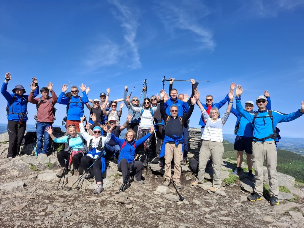 Les membres de l'association au sommet du Mont Mézenc